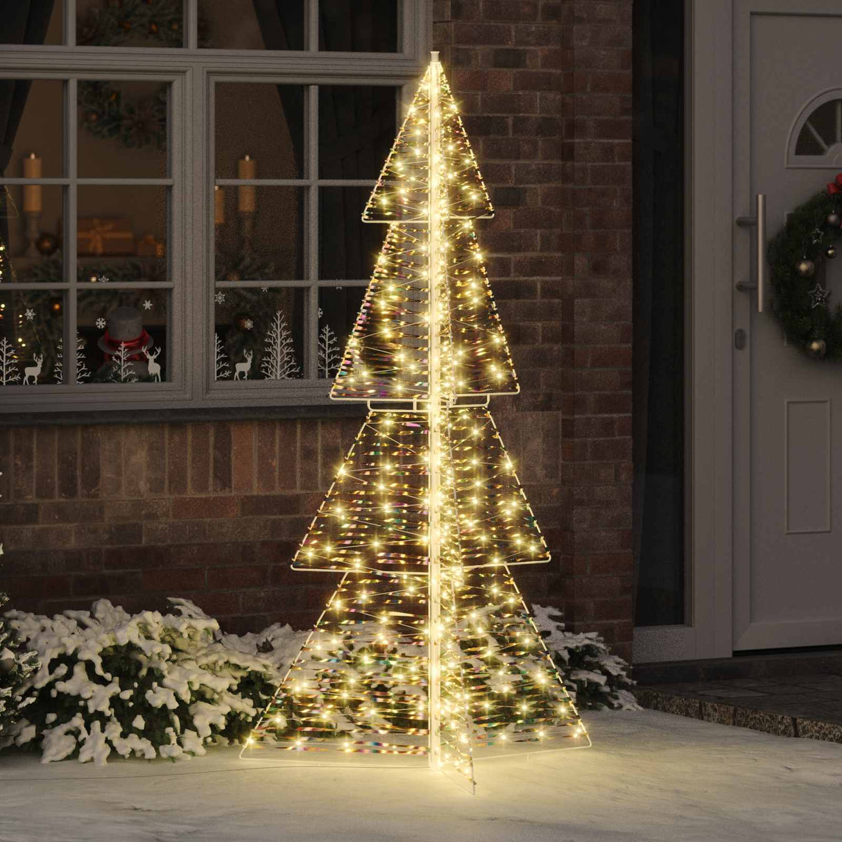 vidaXL Kerstboom met 100 LED Warmwit 120 cm PET