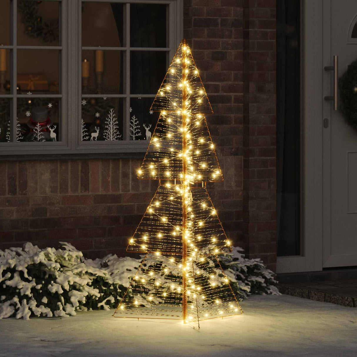 vidaXL Kerstboom met 100 LED Warmwit 120 cm PET