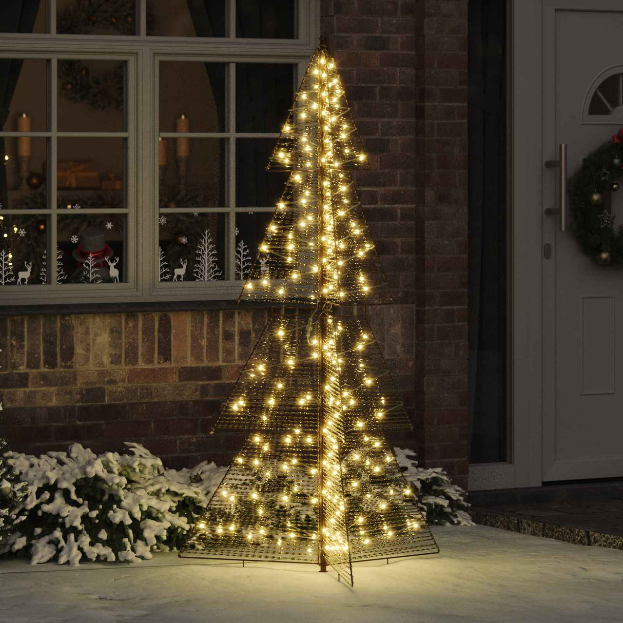 vidaXL Kerstboom met 100 LED Warmwit 120 cm PET