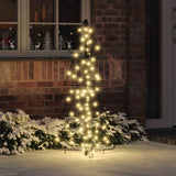 vidaXL Kerstboom met 100 LED Warmwit 120 cm PET