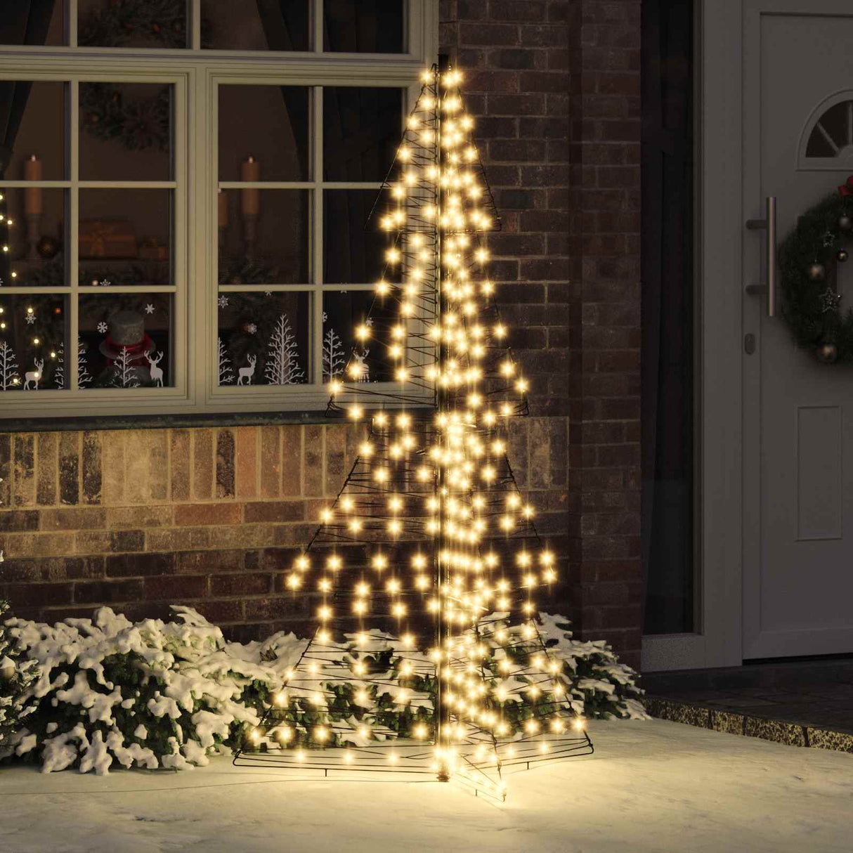 vidaXL Kerstboom met 100 LED Warmwit 120 cm PET