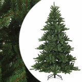 vidaXL Artificial Hinged Christmas Tree Green 150 cm PVC, steel