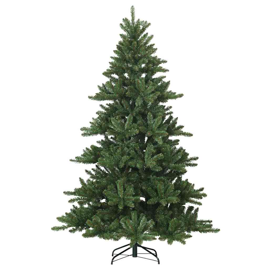 vidaXL Artificial Hinged Christmas Tree Green 150 cm PVC, steel
