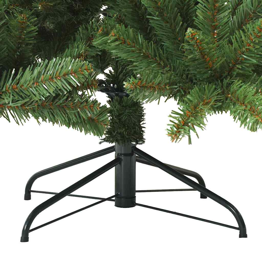 vidaXL Artificial Hinged Christmas Tree Green 150 cm PVC, steel