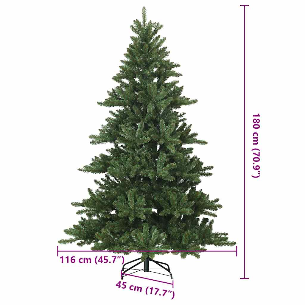 vidaXL Artificial Hinged Christmas Tree Green 150 cm PVC, steel
