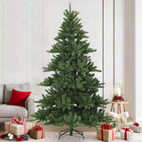 vidaXL Artificial Hinged Christmas Tree Green 150 cm PVC, steel