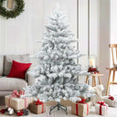 vidaXL Artificial Hinged Christmas Tree Green 150 cm PVC, steel