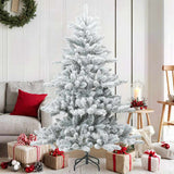 vidaXL Artificial Hinged Christmas Tree Green 150 cm PVC, steel