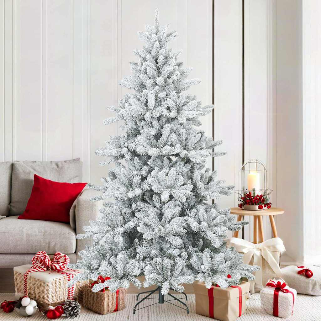 vidaXL Artificial Hinged Christmas Tree Green 150 cm PVC, steel