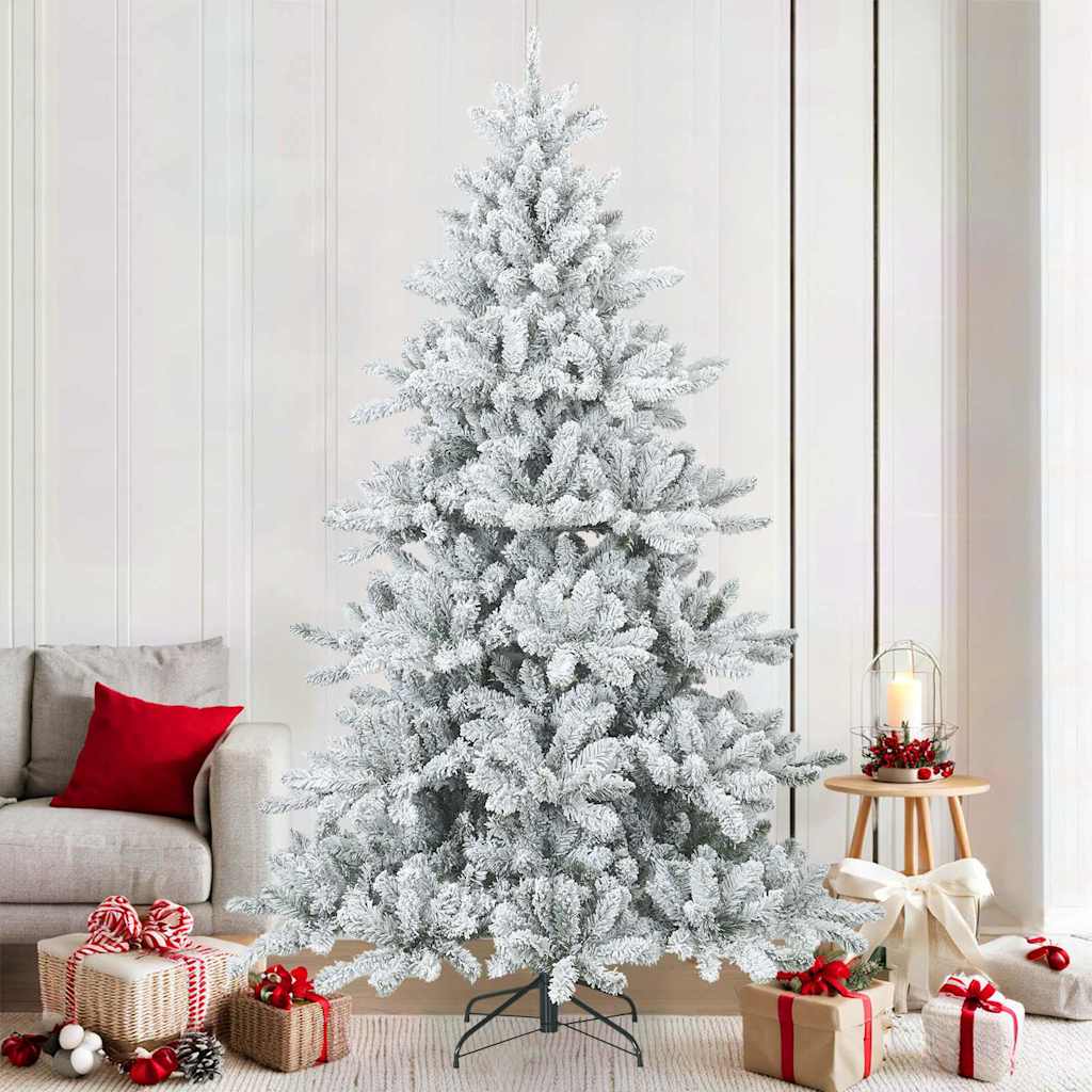 vidaXL Artificial Hinged Christmas Tree Green 150 cm PVC, steel