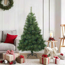 vidaXL Kunstmatige Hinged Kerstboom Groen 120 cm PVC, staal