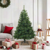 vidaXL Kunstmatige Hinged Kerstboom Groen 120 cm PVC, staal
