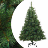 vidaXL Kunstmatige Hinged Kerstboom Groen 120 cm PVC, staal