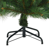 vidaXL Kunstmatige Hinged Kerstboom Groen 120 cm PVC, staal