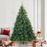 vidaXL Kunstmatige Hinged Kerstboom Groen 120 cm PVC, staal