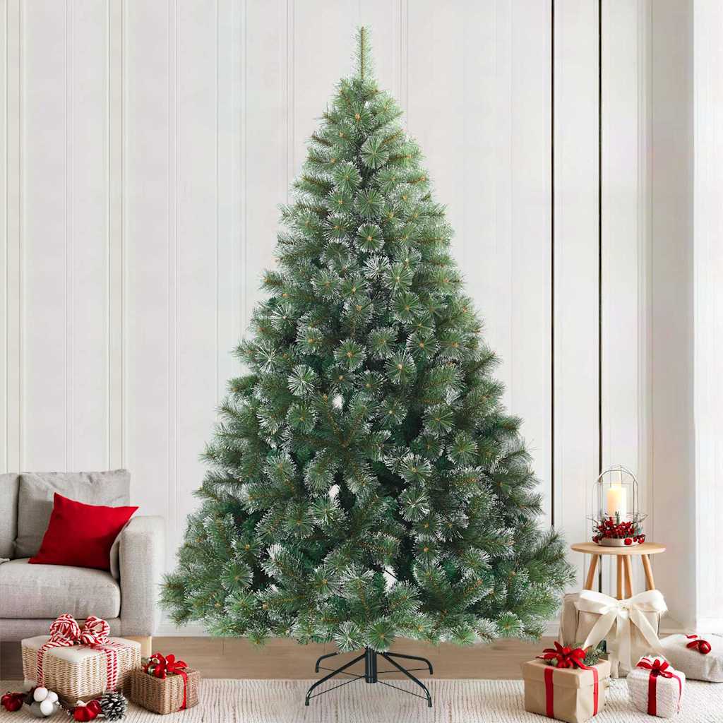 vidaXL Kunstmatige Hinged Kerstboom Groen 120 cm PVC, staal