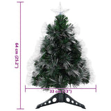 vidaXL Kunstkerstboom met 50 LED met standaard Groen 64 cm PVC