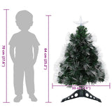 vidaXL Kunstkerstboom met 50 LED met standaard Groen 64 cm PVC