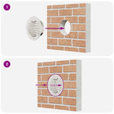 vidaXL Luchtventilatieroosters 4 pcs Zilver 80 mm Roestvrij staal