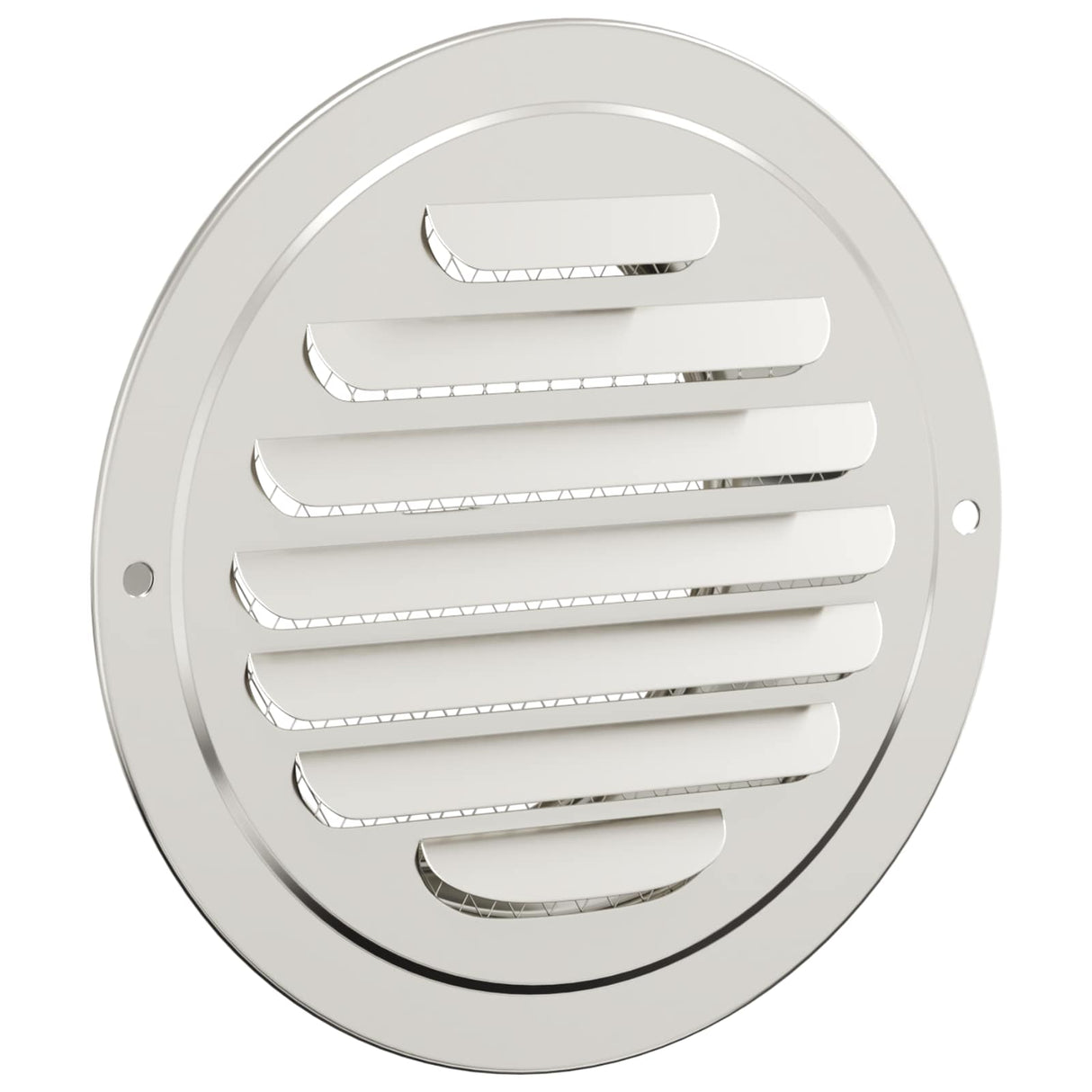 vidaXL Luchtventilatieroosters 4 pcs Zilver 80 mm Roestvrij staal