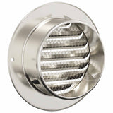 vidaXL Luchtventilatieroosters 4 pcs Zilver 80 mm Roestvrij staal