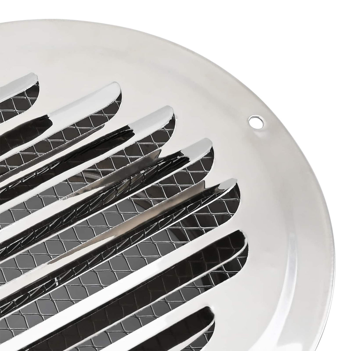 vidaXL Luchtventilatieroosters 4 pcs Zilver 80 mm Roestvrij staal