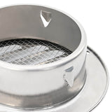 vidaXL Luchtventilatieroosters 4 pcs Zilver 80 mm Roestvrij staal