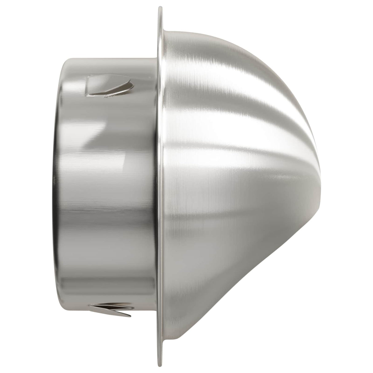 vidaXL Luchtventilatieroosters 2 pcs Zilver 80 mm Roestvrij staal