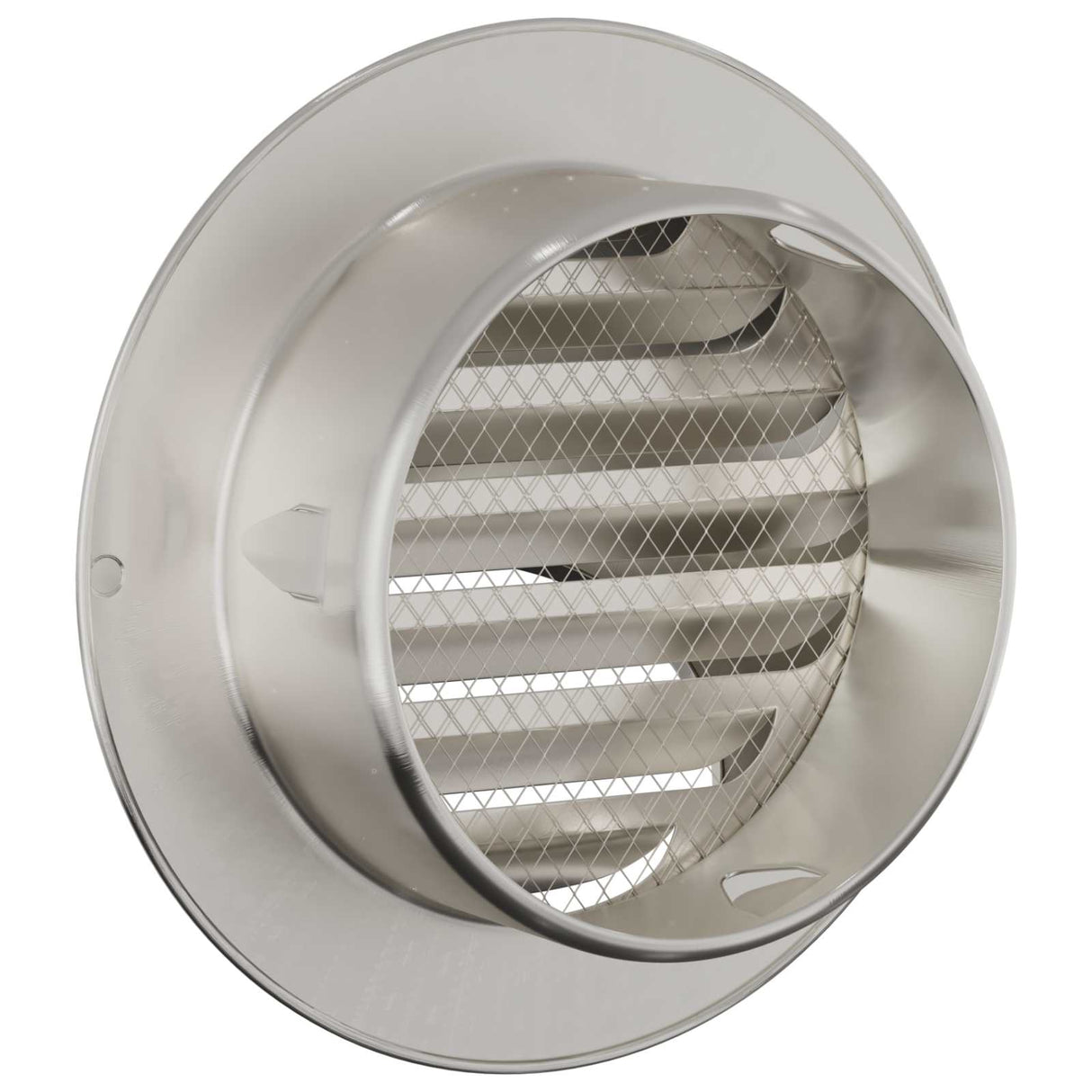 vidaXL Luchtventilatieroosters 2 pcs Zilver 80 mm Roestvrij staal