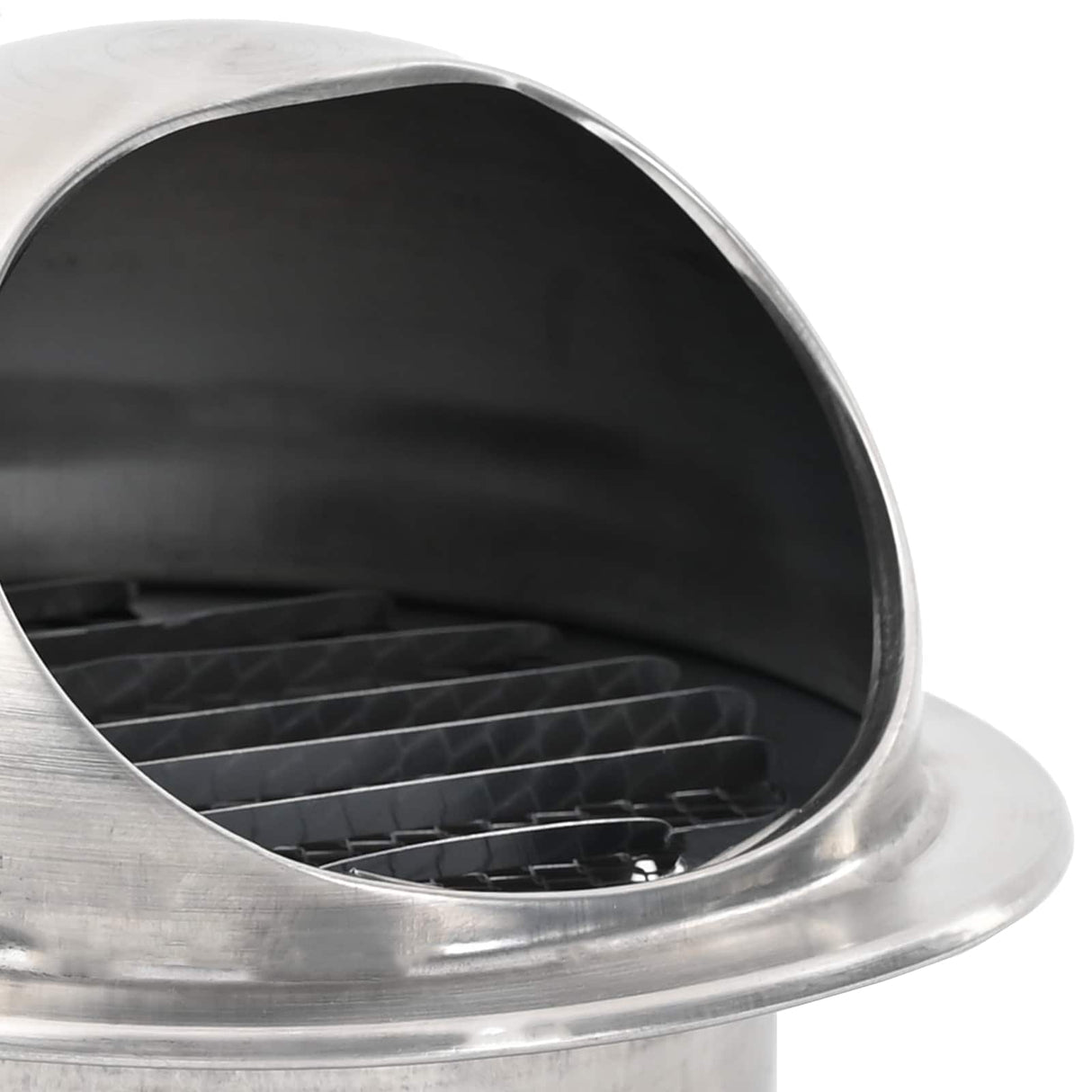 vidaXL Luchtventilatieroosters 2 pcs Zilver 80 mm Roestvrij staal