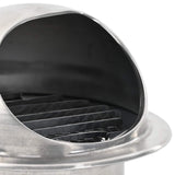 vidaXL Luchtventilatieroosters 2 pcs Zilver 80 mm Roestvrij staal