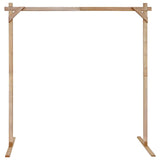 vidaXL Huwelijksboog Lichtbruin 225 x 95 x 226 cm Massief vurenhout