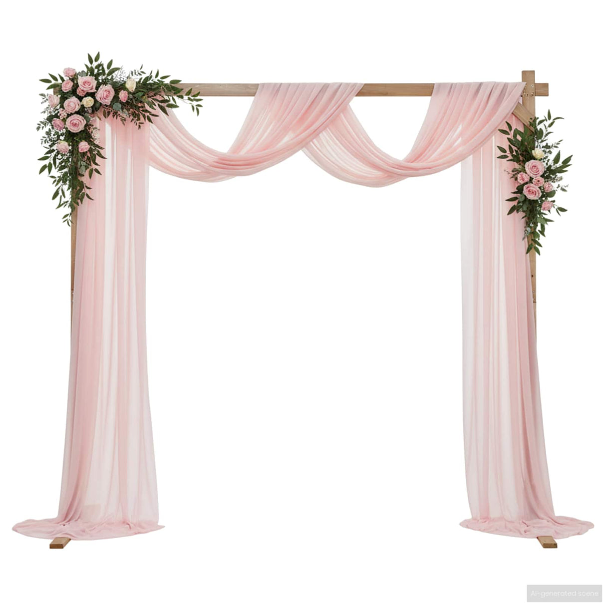 vidaXL Huwelijksboog Lichtbruin 225 x 95 x 226 cm Massief vurenhout