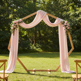 vidaXL Huwelijksboog Lichtbruin 225 x 95 x 226 cm Massief vurenhout