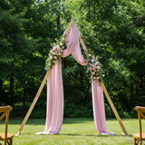 vidaXL Huwelijksboog Lichtbruin 225 x 95 x 226 cm Massief vurenhout