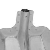 vidaXL Schep Hoofd Zilver 43 x 32,5 cm Aluminium