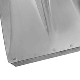 vidaXL Schep Hoofd Zilver 43 x 32,5 cm Aluminium