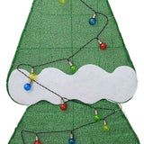 vidaXL Verlichte Kerstboom met 3 Geschenkdozen 2D Warm Wit 150 cm