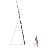 vidaXL Verlichte Kerstboom met 3 Geschenkdozen 2D Warm Wit 150 cm