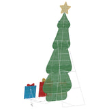 vidaXL Verlichte Kerstboom met 3 Geschenkdozen 2D Warm Wit 150 cm