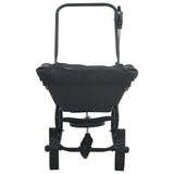 vidaXL Spreader Black 82 x 46 x 75 cm PVC and Steel