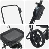 vidaXL Spreader Black 82 x 46 x 75 cm PVC and Steel