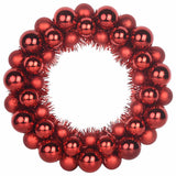 vidaXL Kerstbal Kransen 2 pcs Rood 33 x 33 x 7 cm Polystyreen