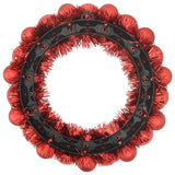 vidaXL Kerstbal Kransen 2 pcs Rood 33 x 33 x 7 cm Polystyreen