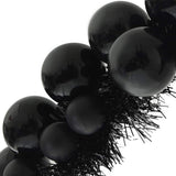 vidaXL Kerstbal Guirlande Zwart 186 cm Polystyreen