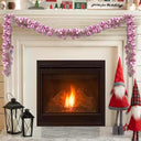 vidaXL Kerstbal Guirlande Zwart 186 cm Polystyreen