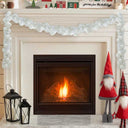 vidaXL Kerstbal Guirlande Zwart 186 cm Polystyreen