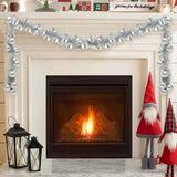 vidaXL Kerstbal Guirlande Zwart 186 cm Polystyreen
