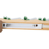 vidaXL Kerst Kaarsbrug Bruin 39,5 x 5 x 29 cm Massief grenenhout