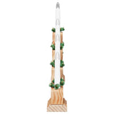 vidaXL Kerst Kaarsbrug Bruin 39,5 x 5 x 29 cm Massief grenenhout